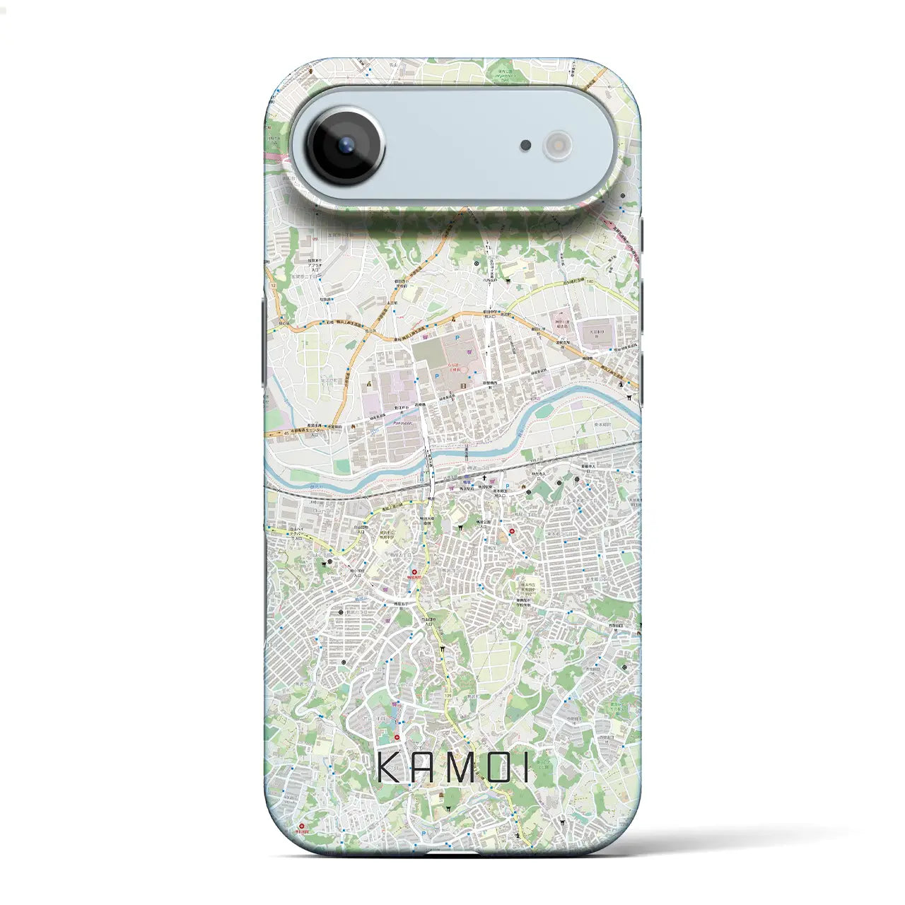 【鴨居(神奈川県)】地図柄iPhoneケース(バックカバータイプ)