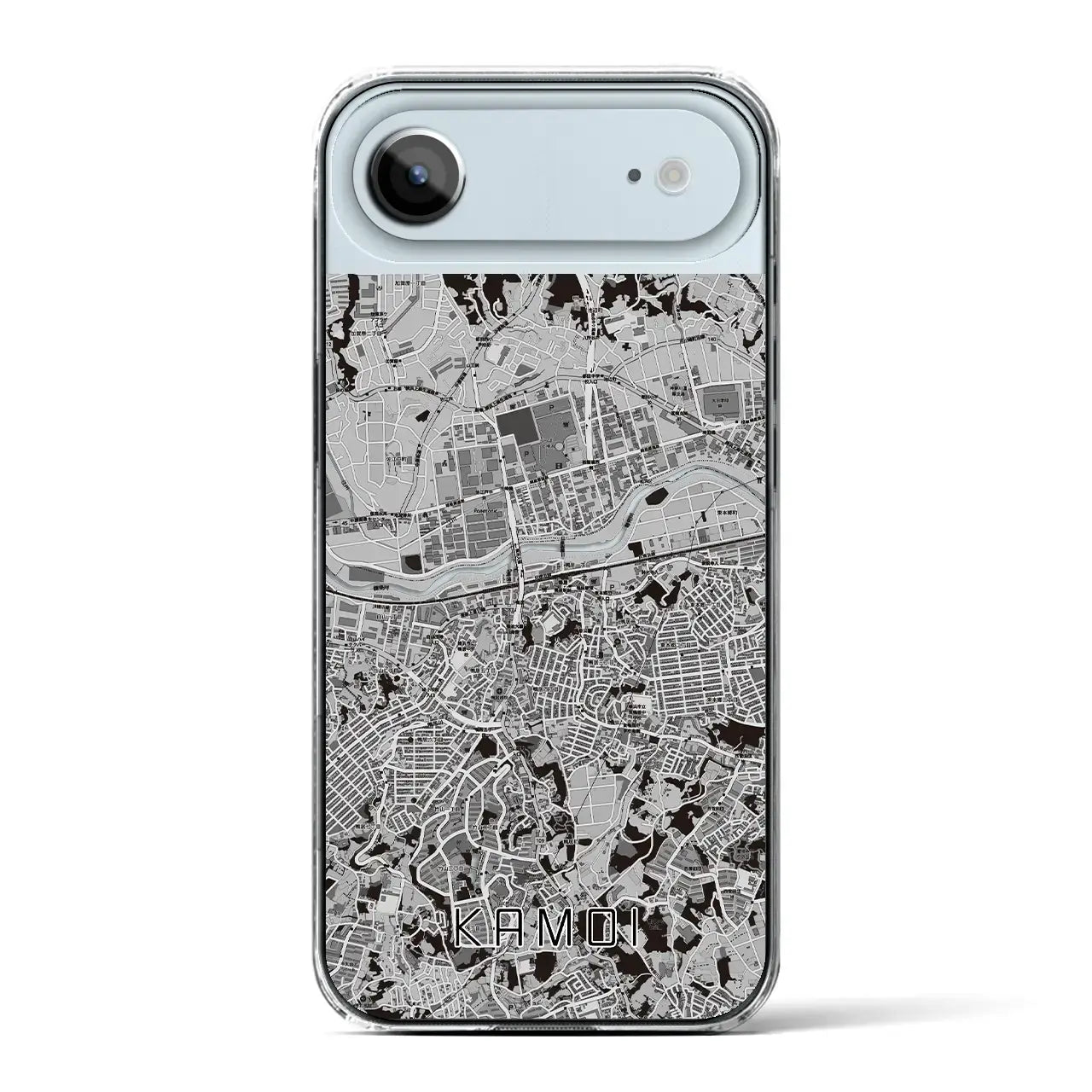 【鴨居(神奈川県)】地図柄iPhoneケース(クリアタイプ)