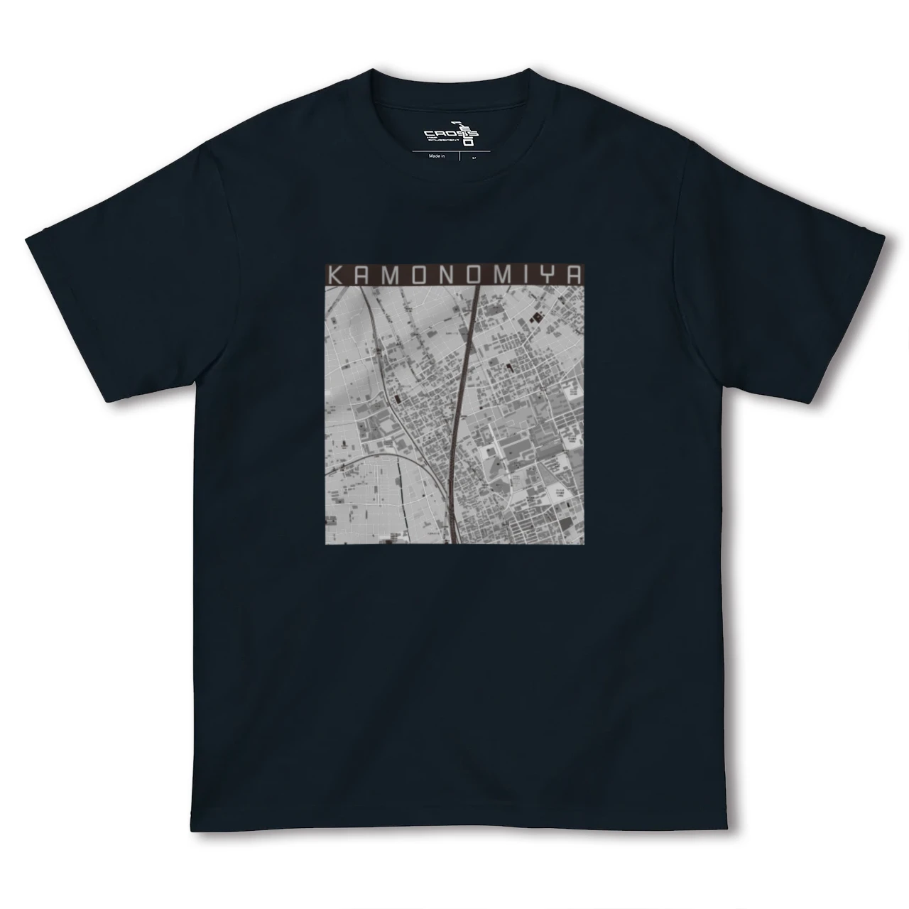 【加茂宮(埼玉県)】地図柄ヘビーウェイトTシャツ