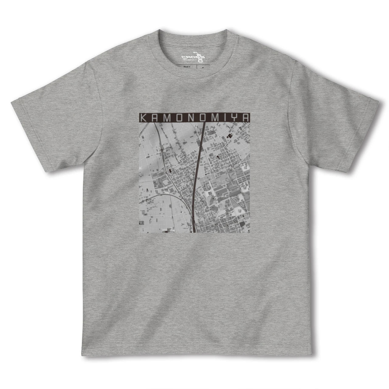【加茂宮(埼玉県)】地図柄ヘビーウェイトTシャツ