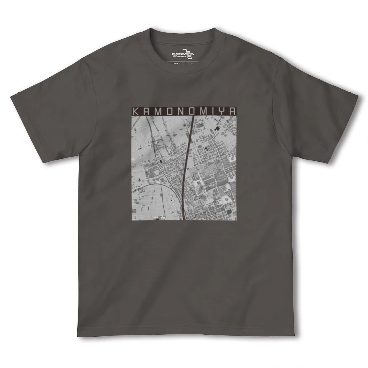 【加茂宮(埼玉県)】地図柄ヘビーウェイトTシャツ