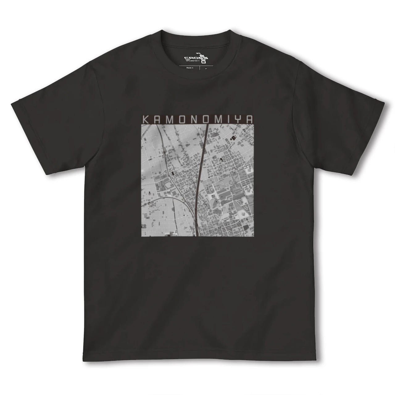 【加茂宮(埼玉県)】地図柄ヘビーウェイトTシャツ