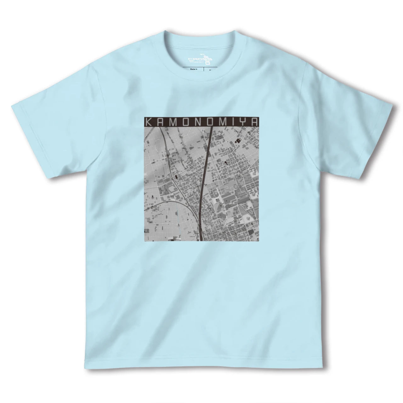 【加茂宮(埼玉県)】地図柄ヘビーウェイトTシャツ