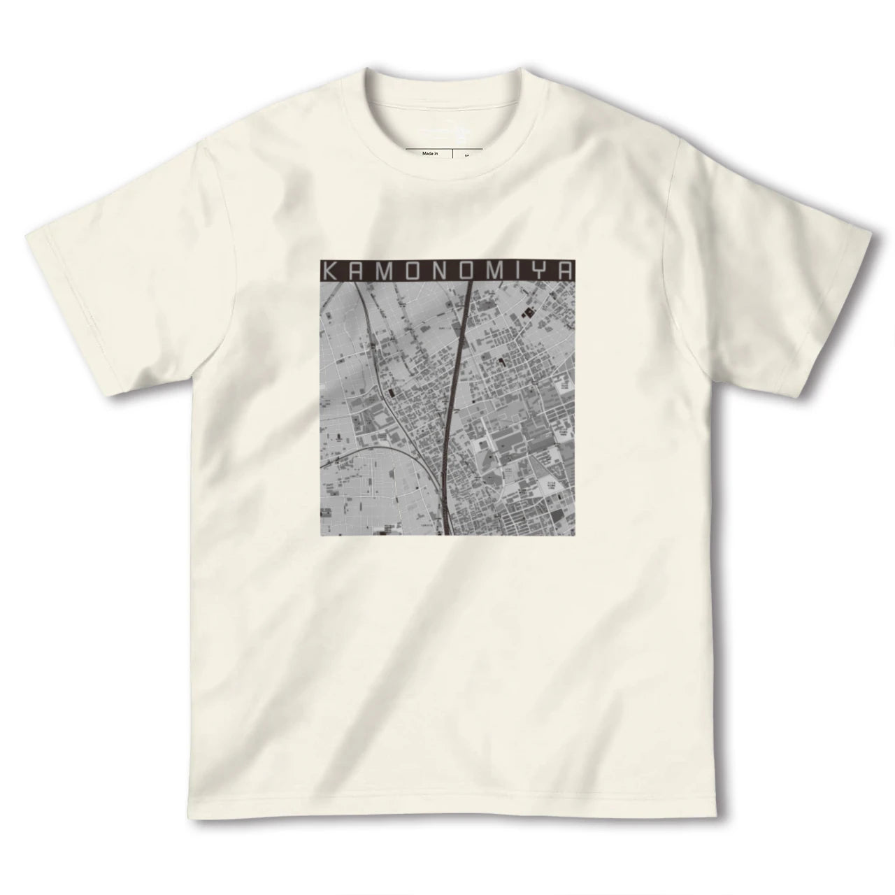 【加茂宮(埼玉県)】地図柄ヘビーウェイトTシャツ