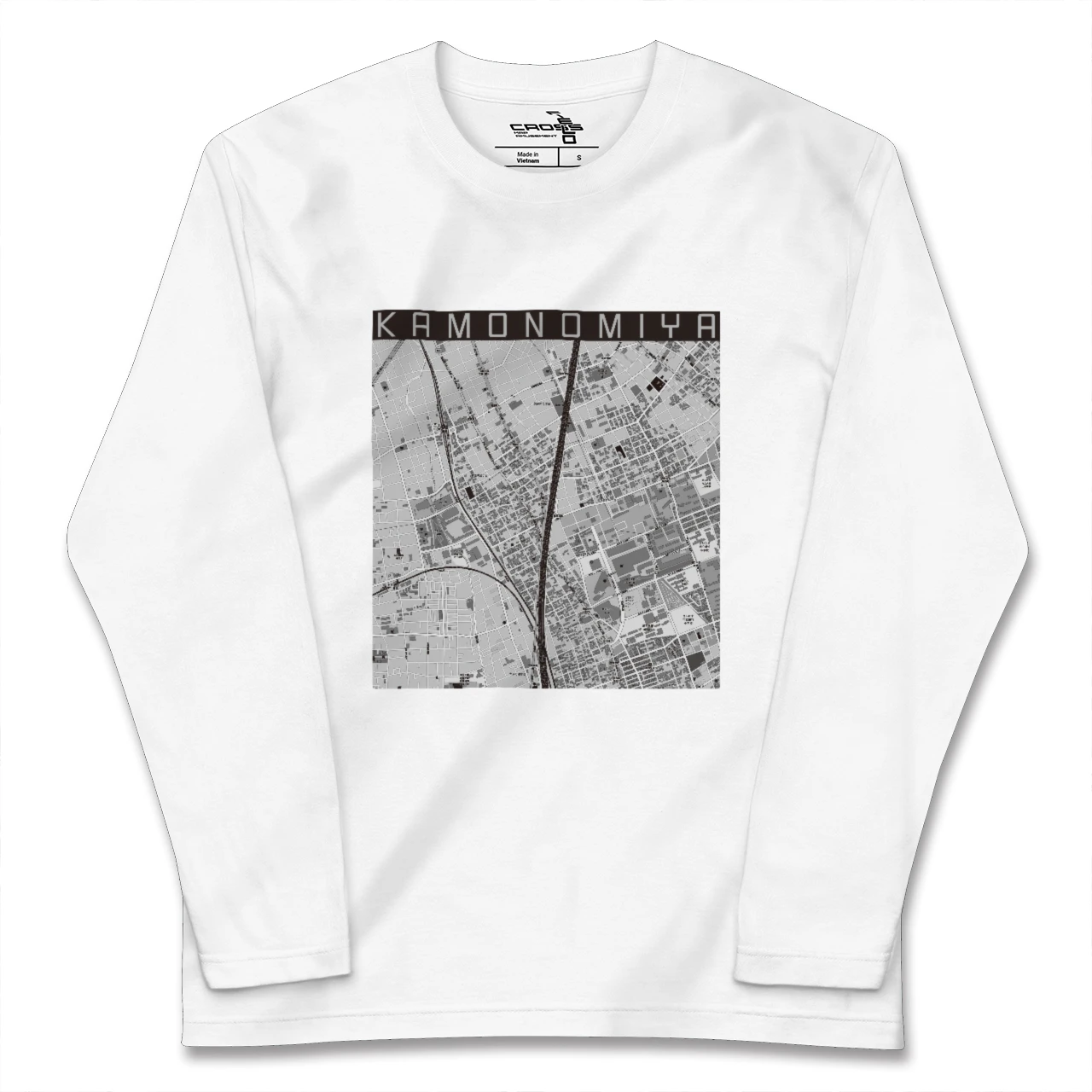 【加茂宮(埼玉県)】地図柄ロングスリーブTシャツ