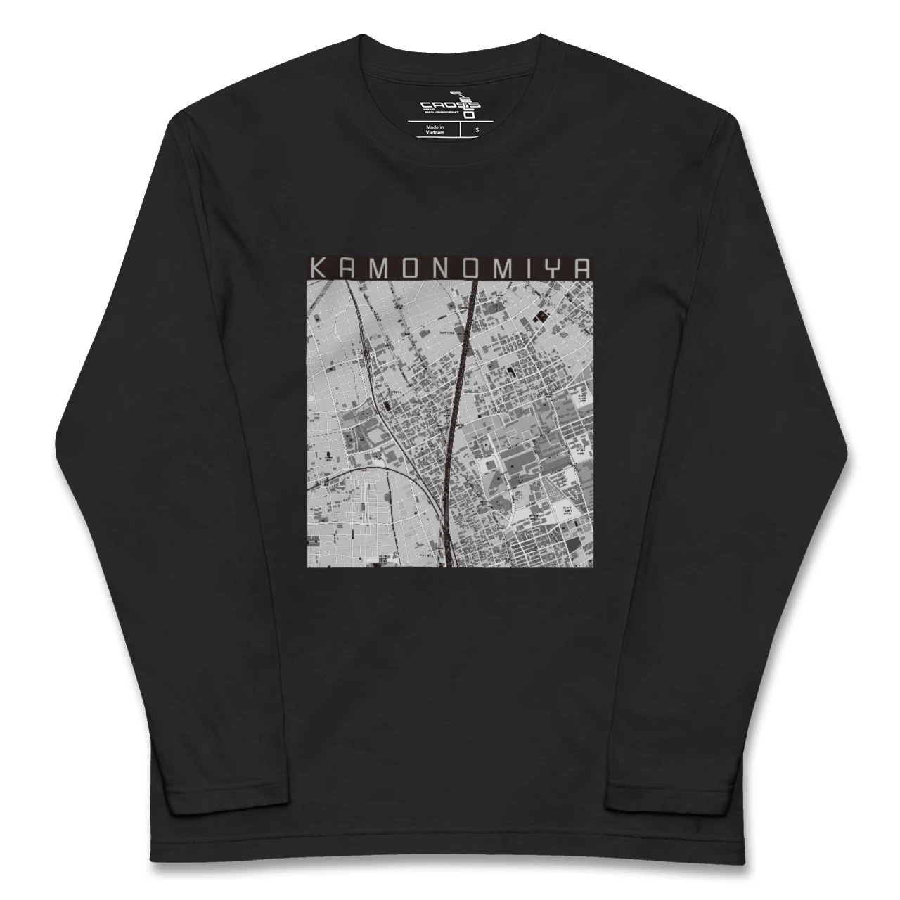 【加茂宮(埼玉県)】地図柄ロングスリーブTシャツ