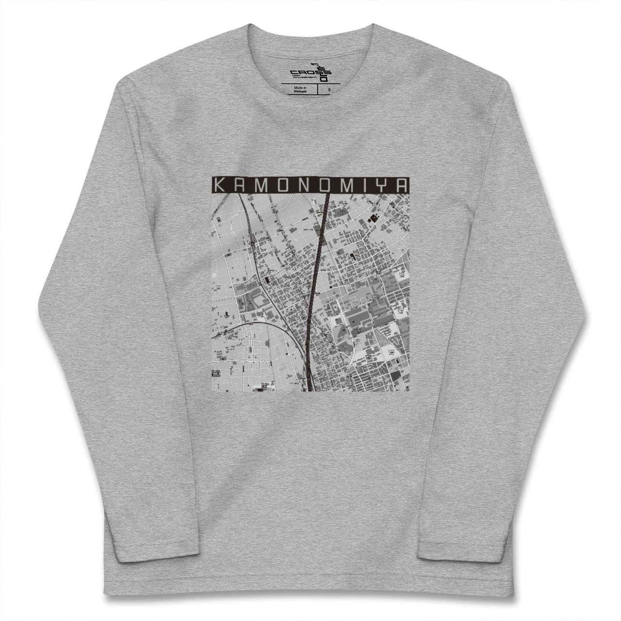 【加茂宮(埼玉県)】地図柄ロングスリーブTシャツ