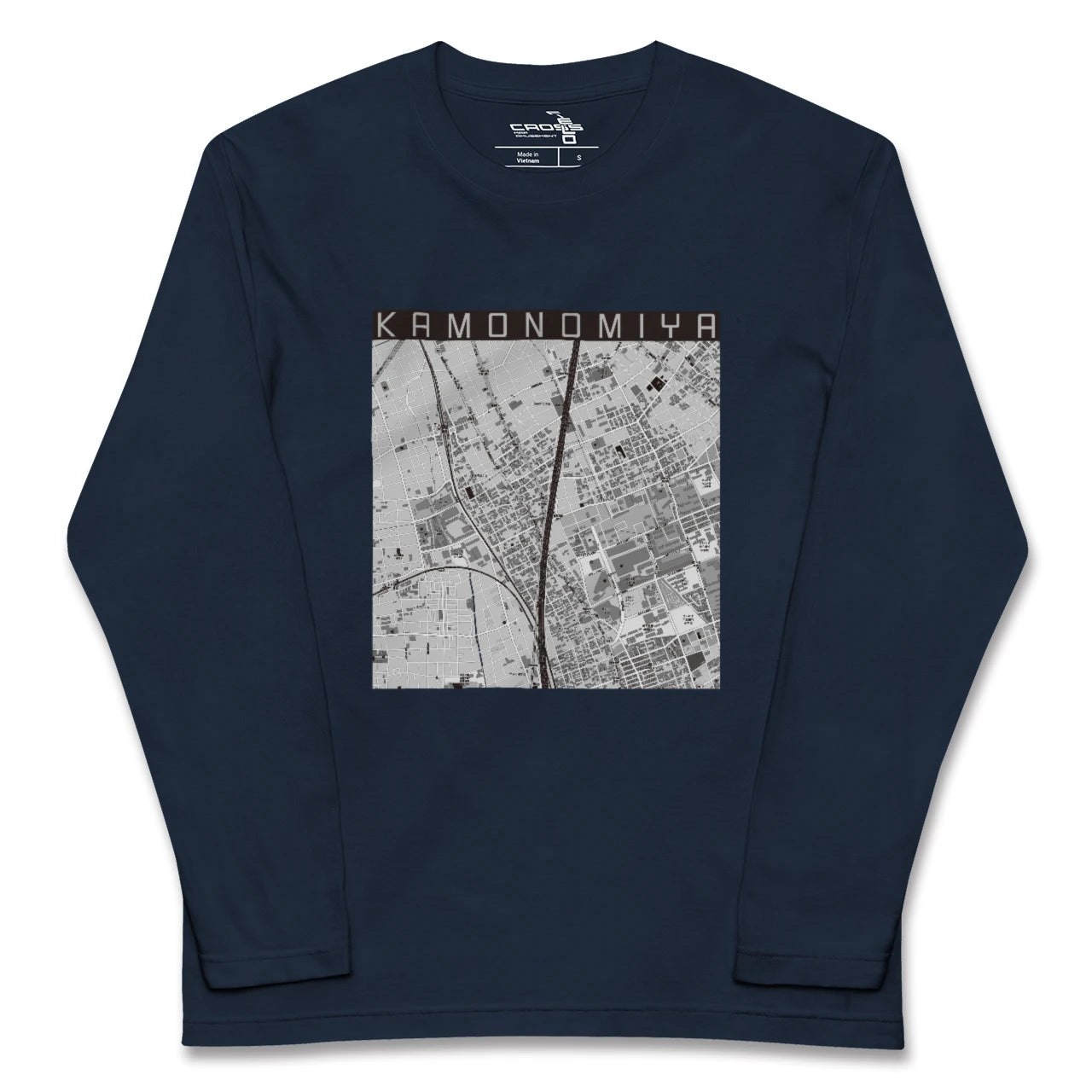 【加茂宮(埼玉県)】地図柄ロングスリーブTシャツ