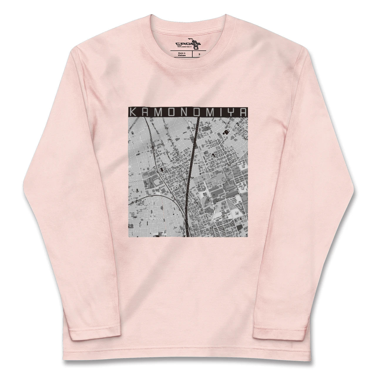 【加茂宮(埼玉県)】地図柄ロングスリーブTシャツ
