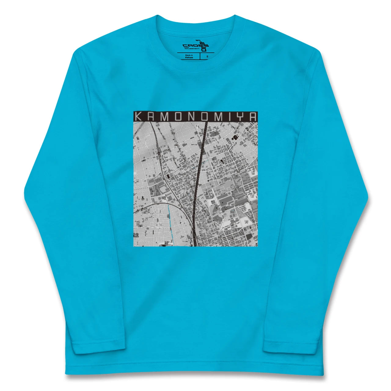 【加茂宮(埼玉県)】地図柄ロングスリーブTシャツ