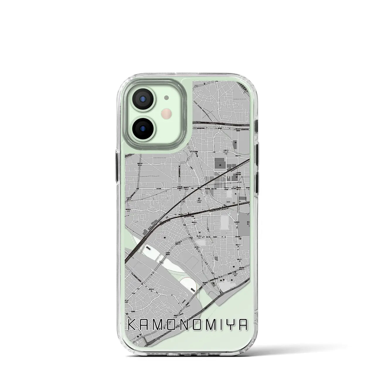 【鴨宮(神奈川県)】地図柄iPhoneケース(MagSafeタイプ)