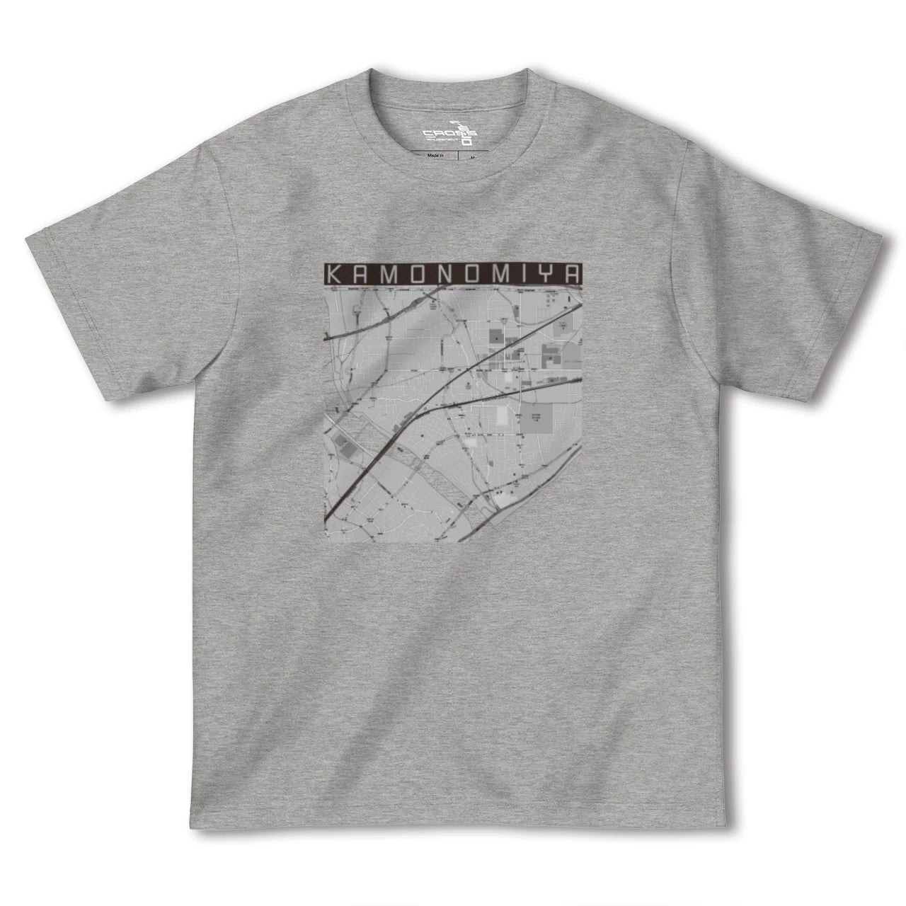 【鴨宮(神奈川県)】地図柄ヘビーウェイトTシャツ