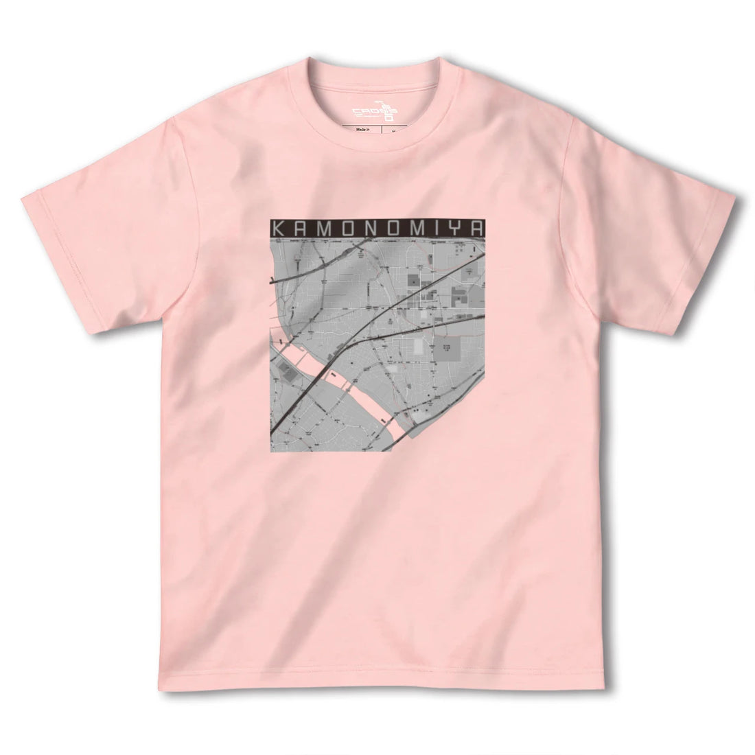 【鴨宮(神奈川県)】地図柄ヘビーウェイトTシャツ