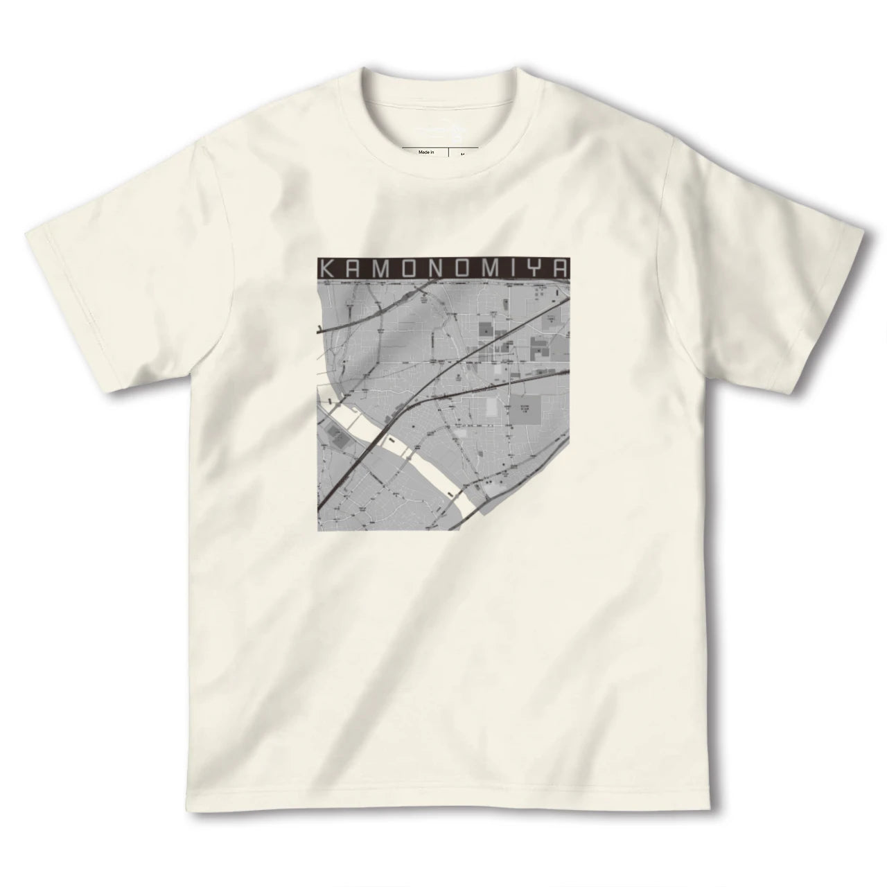 【鴨宮(神奈川県)】地図柄ヘビーウェイトTシャツ