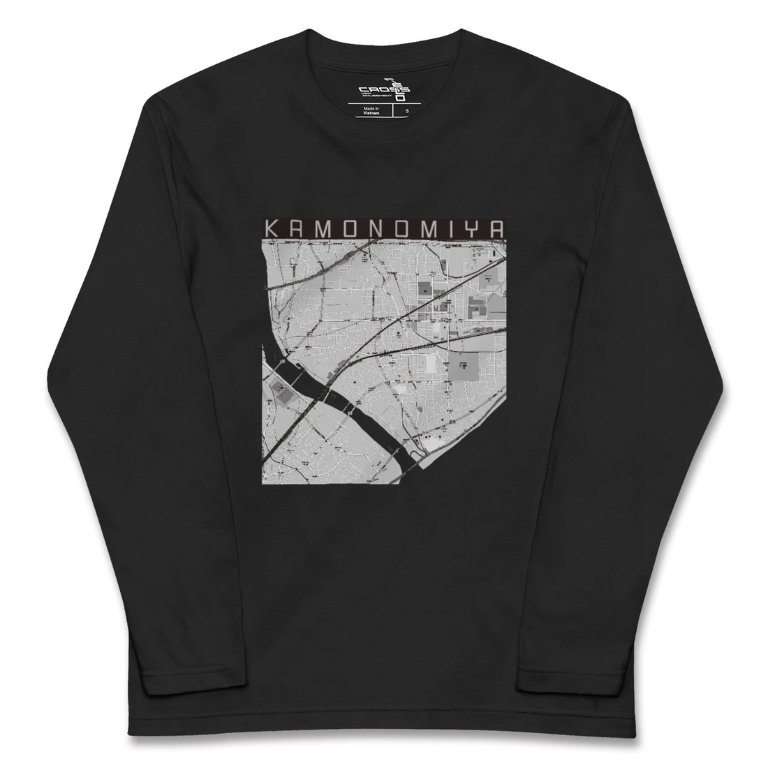 【鴨宮(神奈川県)】地図柄ロングスリーブTシャツ