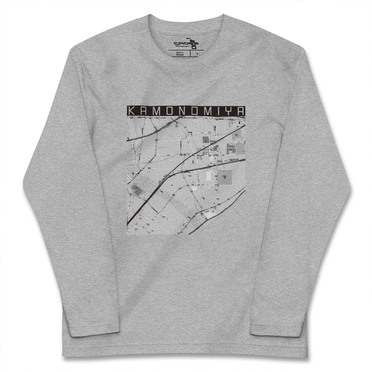 【鴨宮(神奈川県)】地図柄ロングスリーブTシャツ