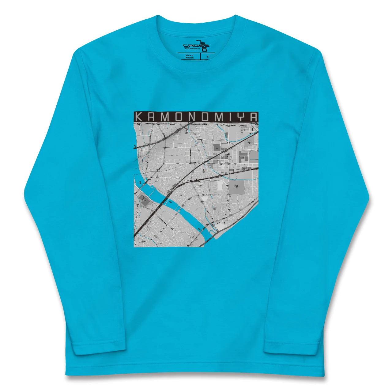 【鴨宮(神奈川県)】地図柄ロングスリーブTシャツ