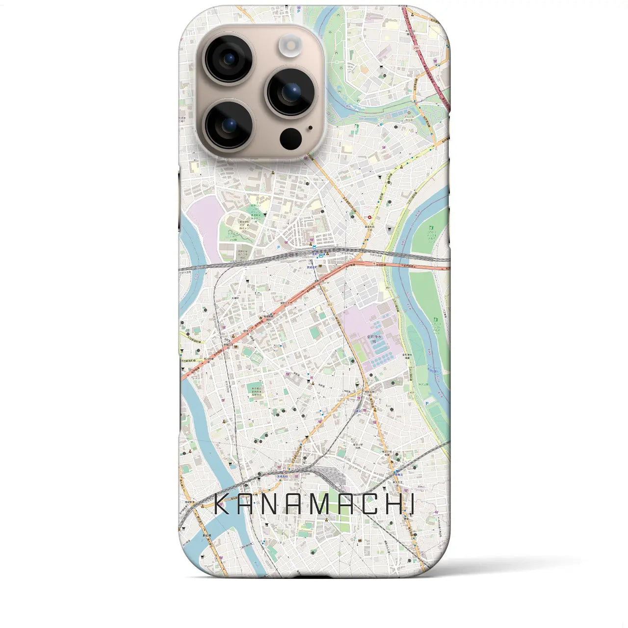 【金町(東京都)】地図柄iPhoneケース(バックカバータイプ)