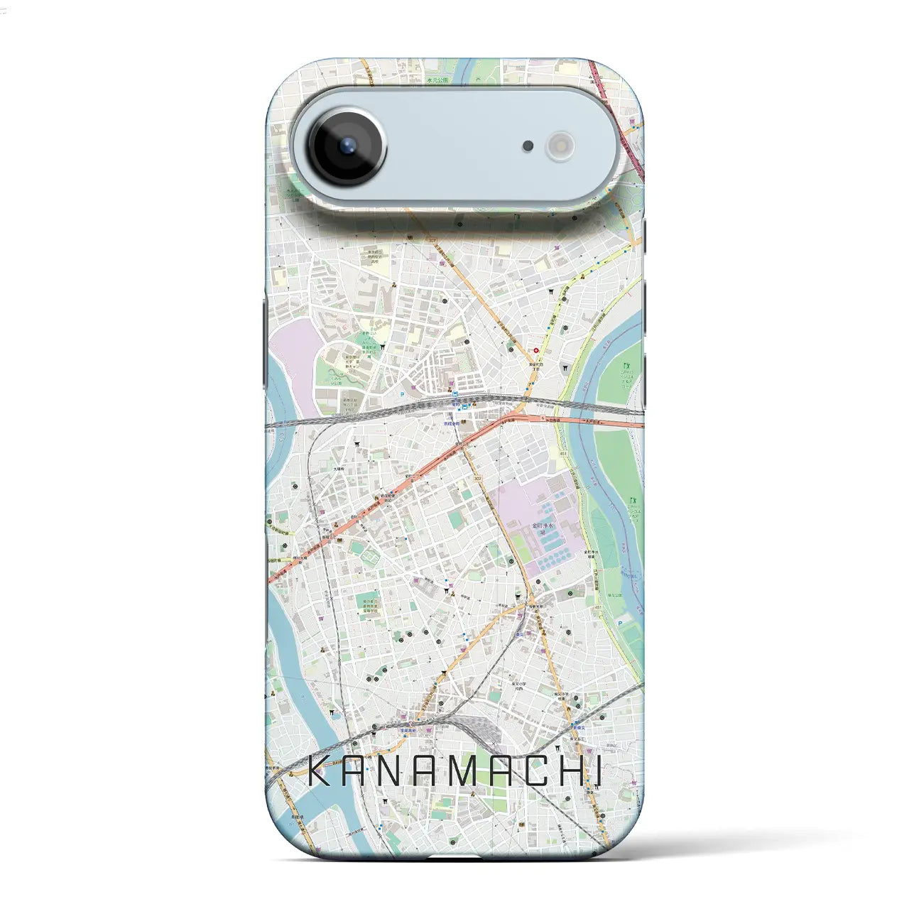 【金町(東京都)】地図柄iPhoneケース(バックカバータイプ)