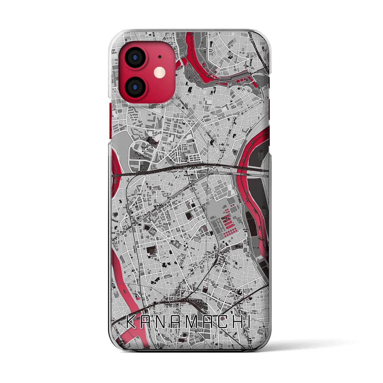 【金町(東京都)】地図柄iPhoneケース(クリアタイプ)