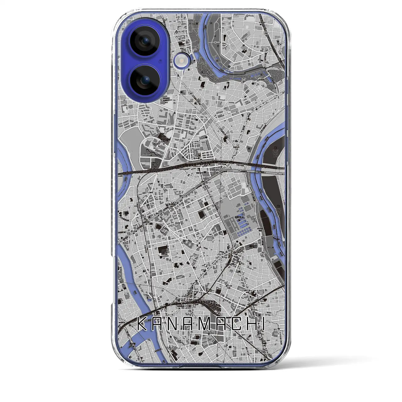 【金町(東京都)】地図柄iPhoneケース(クリアタイプ)