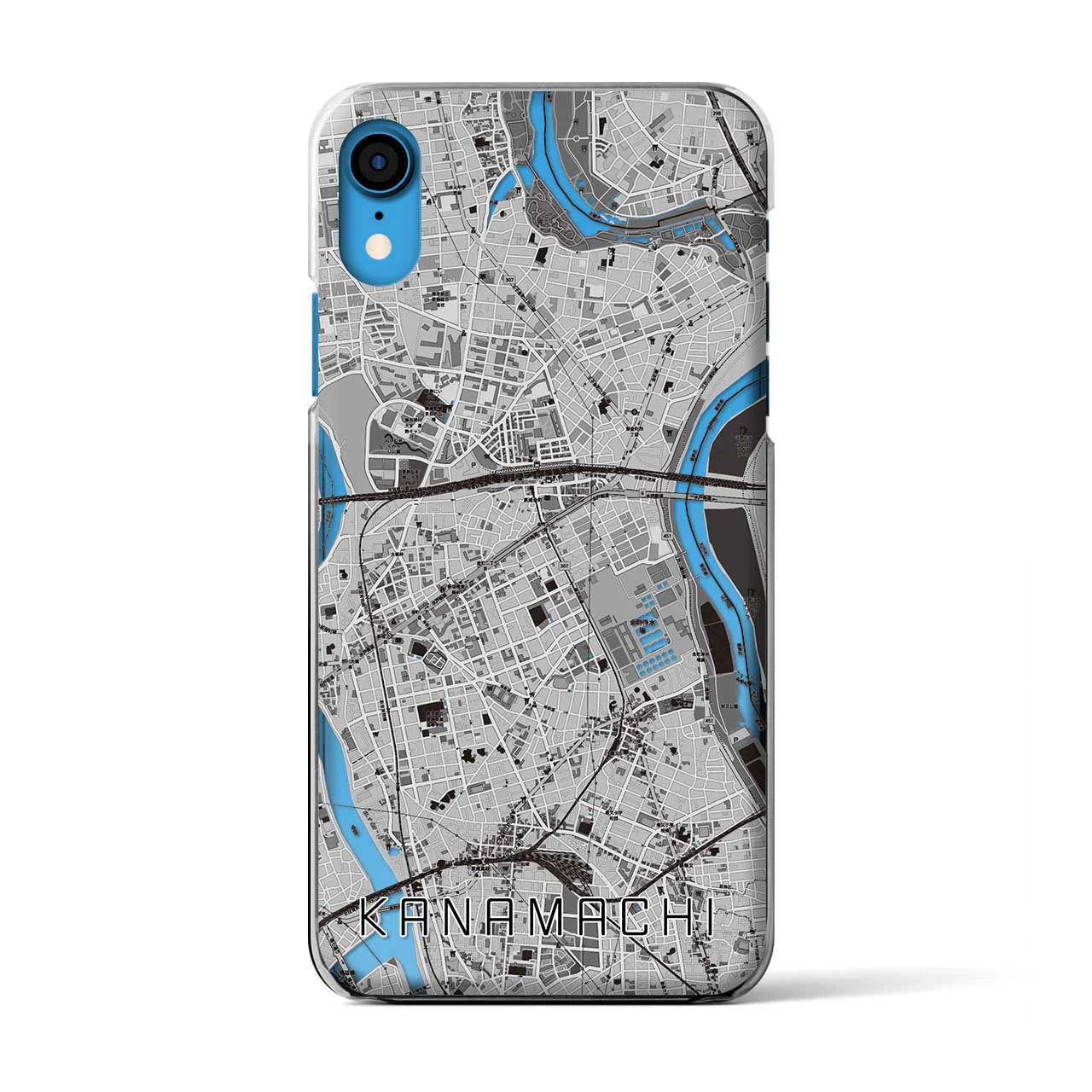 【金町(東京都)】地図柄iPhoneケース(クリアタイプ)