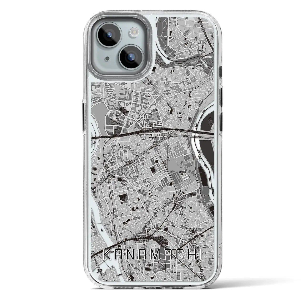 【金町(東京都)】地図柄iPhoneケース(MagSafeタイプ)