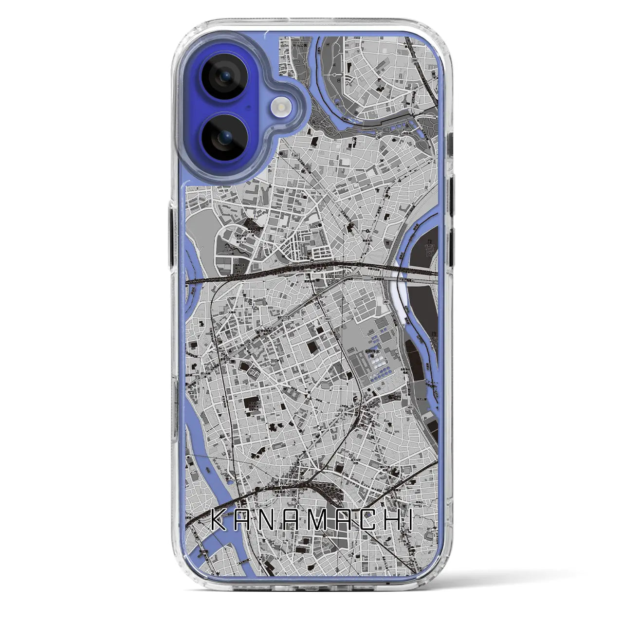 【金町(東京都)】地図柄iPhoneケース(MagSafeタイプ)