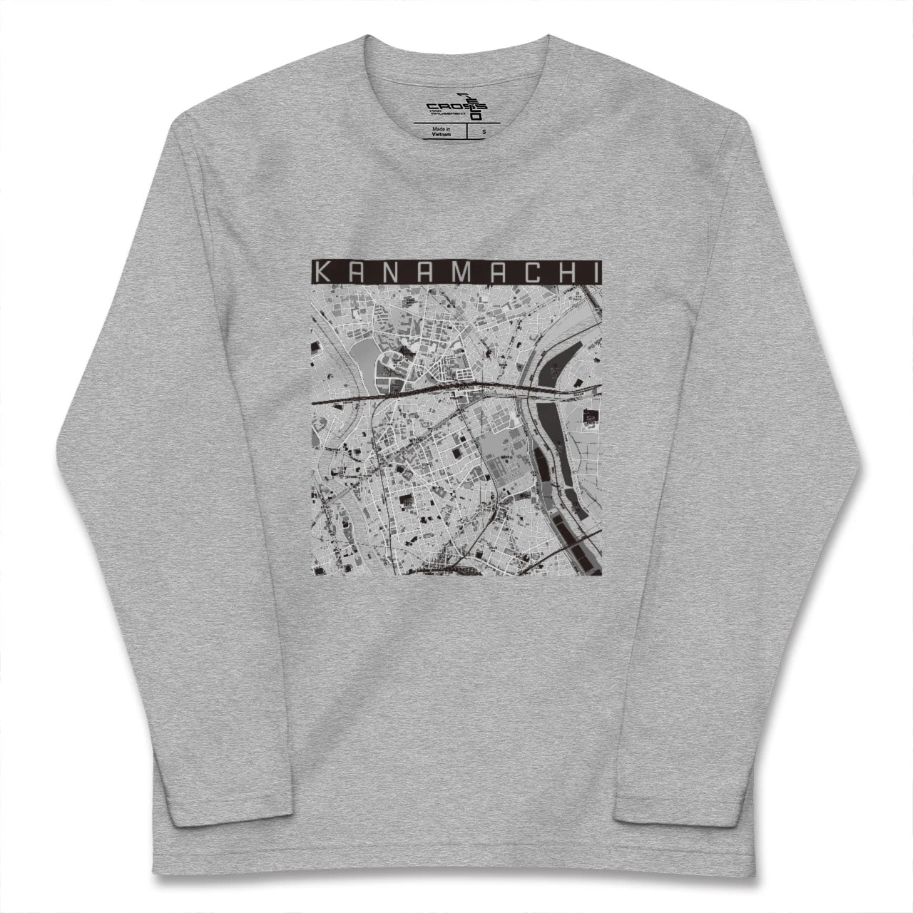 【金町(東京都)】地図柄ロングスリーブTシャツ