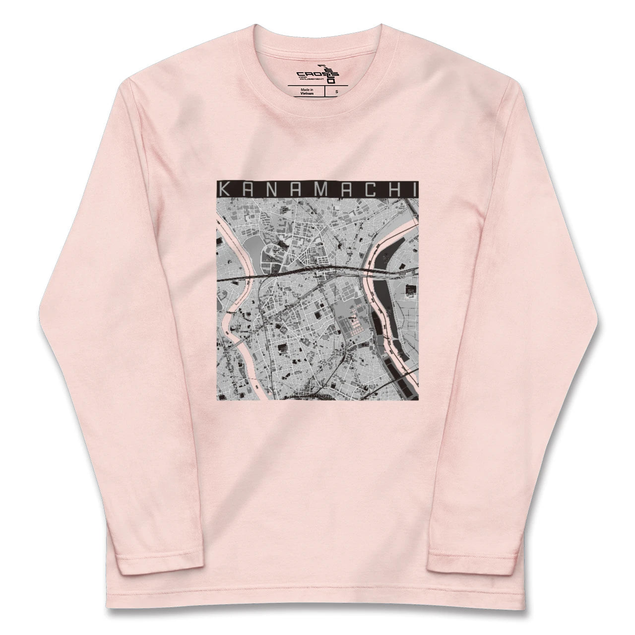 【金町(東京都)】地図柄ロングスリーブTシャツ