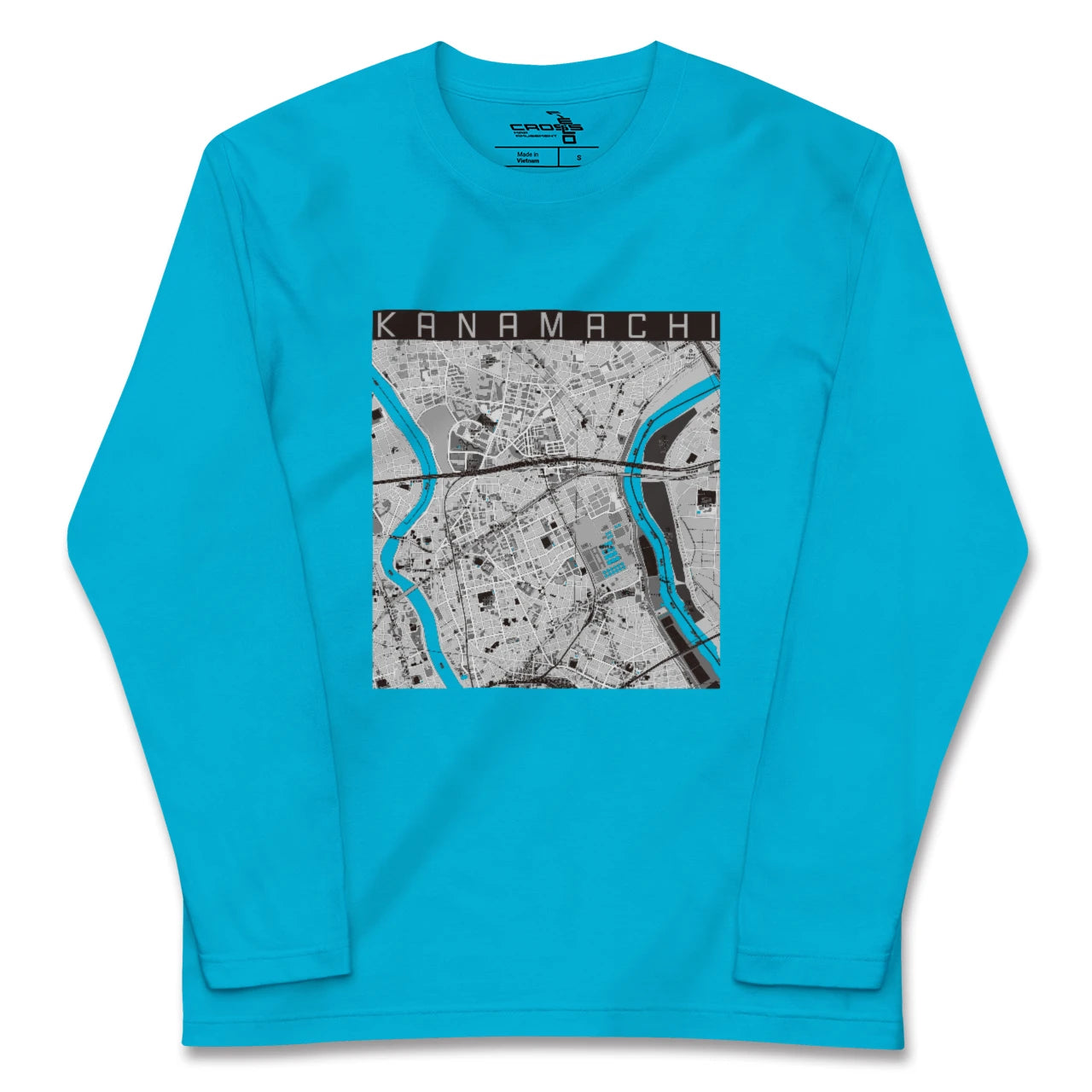 【金町(東京都)】地図柄ロングスリーブTシャツ