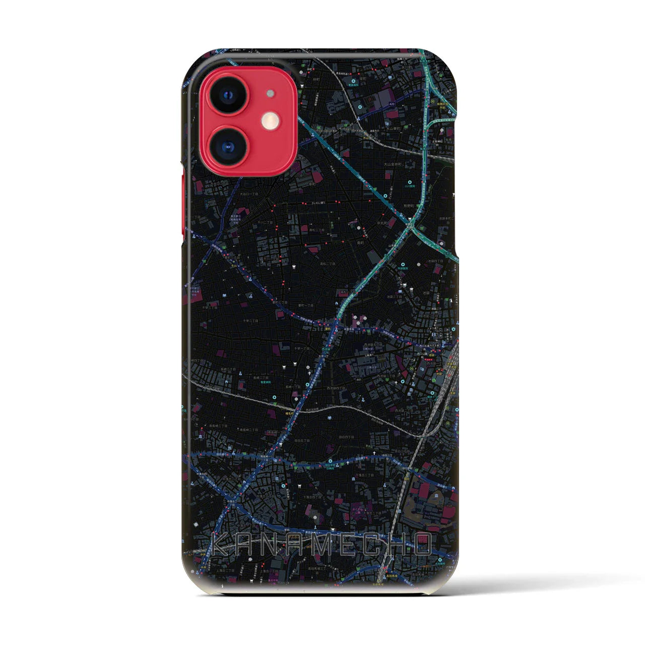 【要町(東京都)】地図柄iPhoneケース(バックカバータイプ)