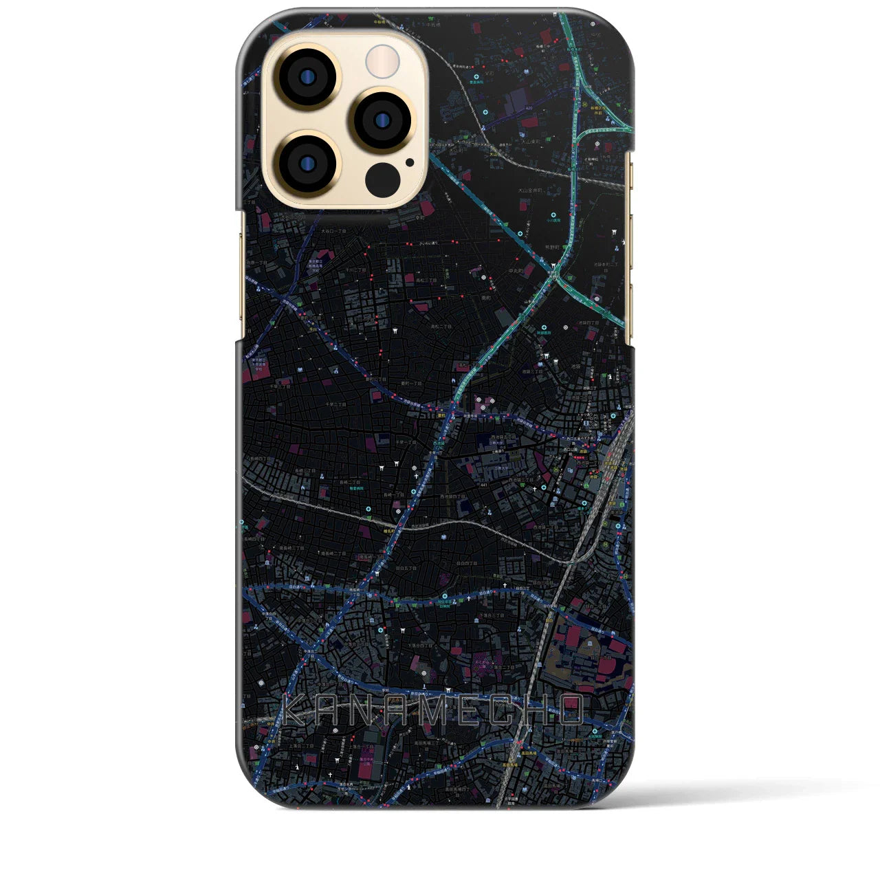 【要町(東京都)】地図柄iPhoneケース(バックカバータイプ)