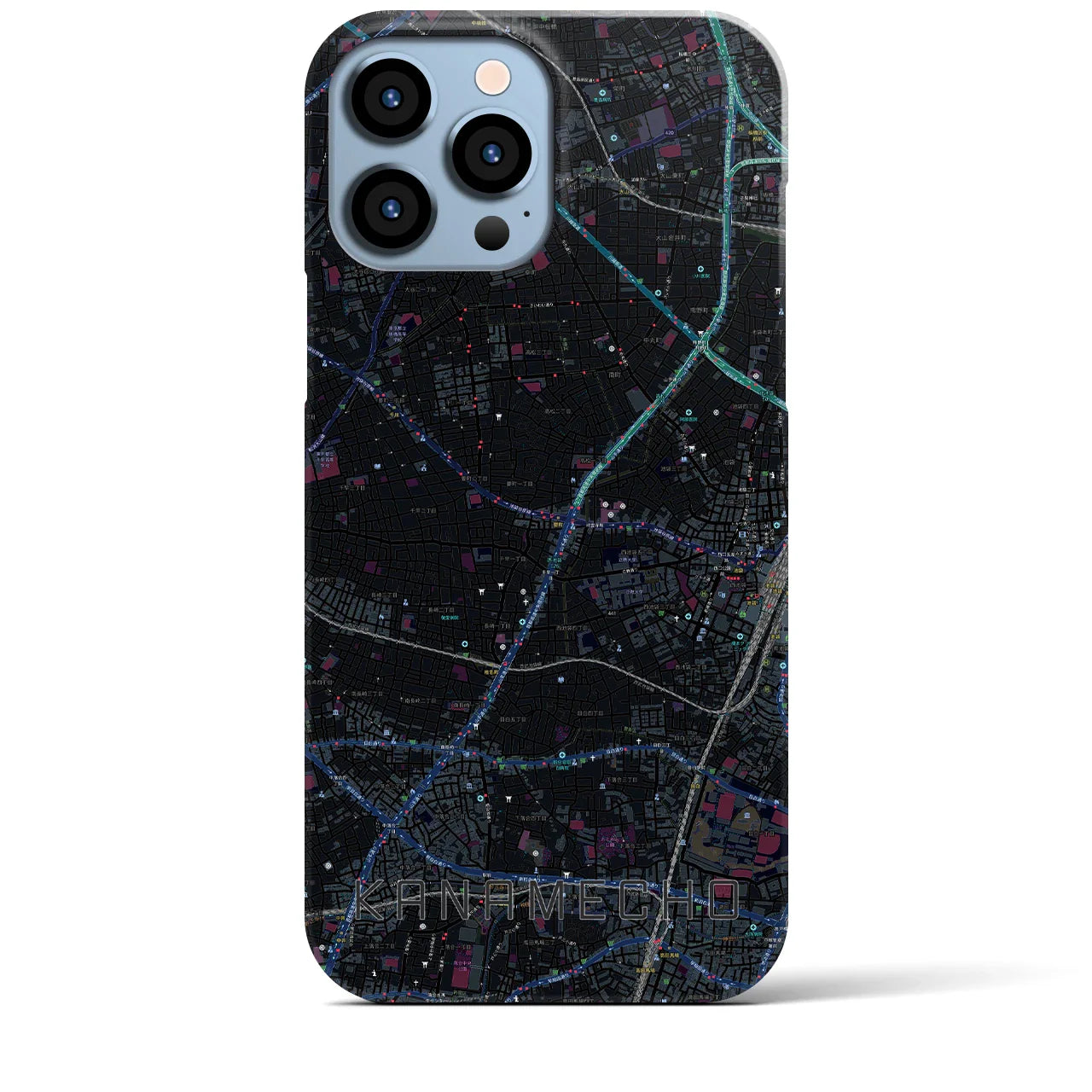 【要町(東京都)】地図柄iPhoneケース(バックカバータイプ)