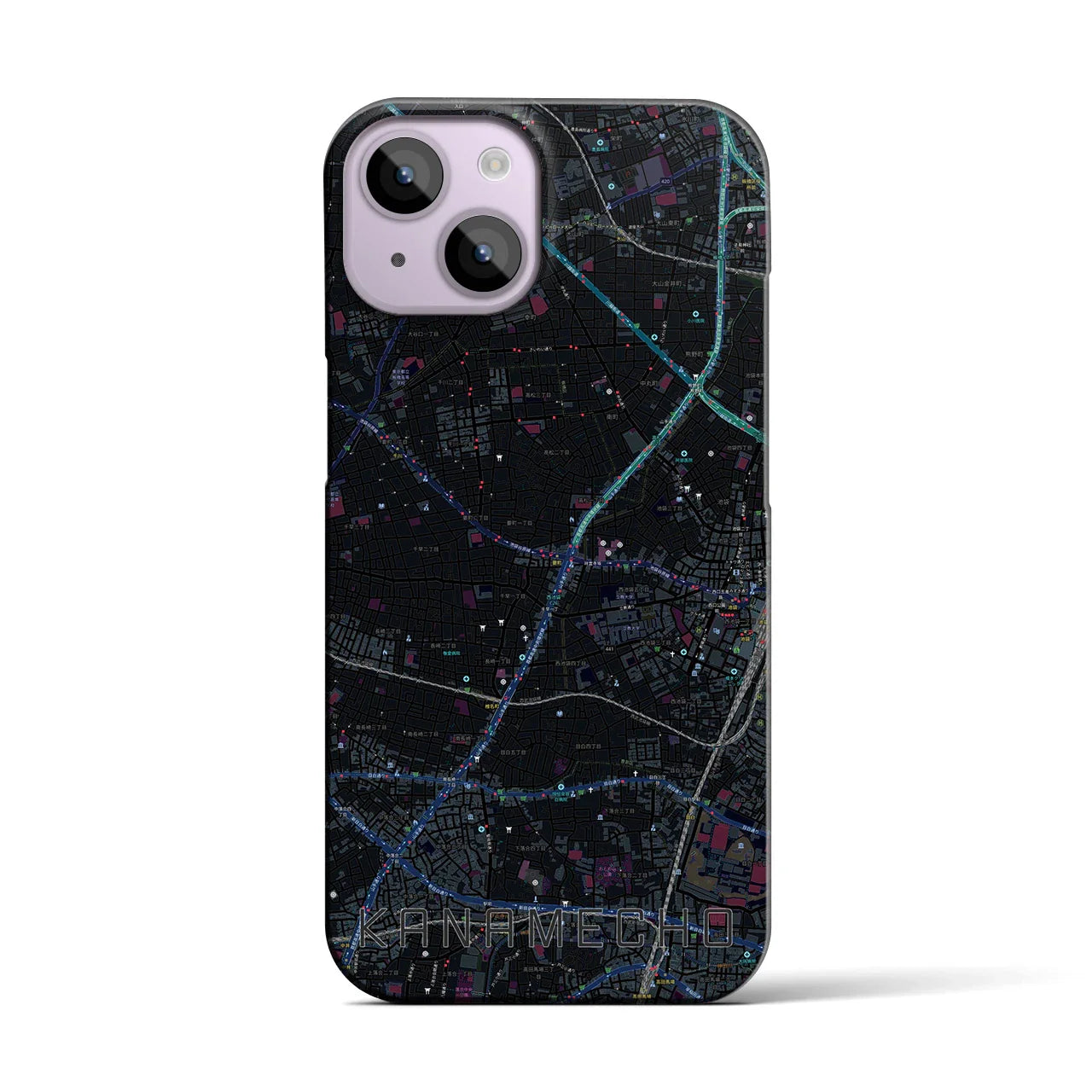 【要町(東京都)】地図柄iPhoneケース(バックカバータイプ)