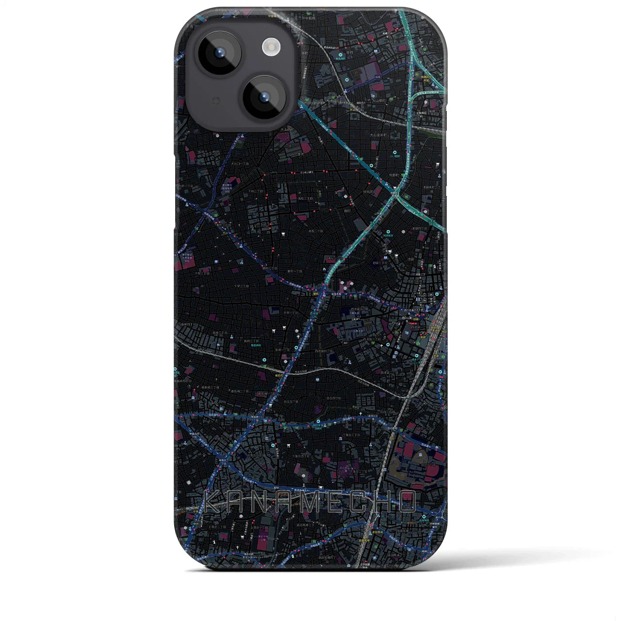 【要町(東京都)】地図柄iPhoneケース(バックカバータイプ)