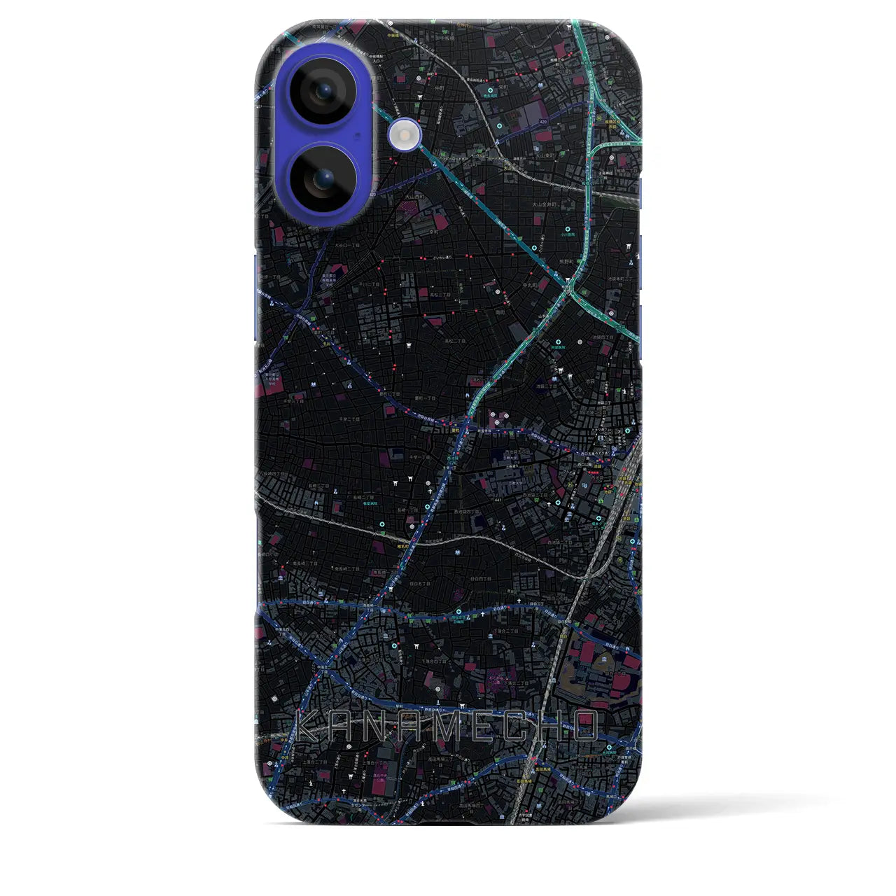 【要町(東京都)】地図柄iPhoneケース(バックカバータイプ)