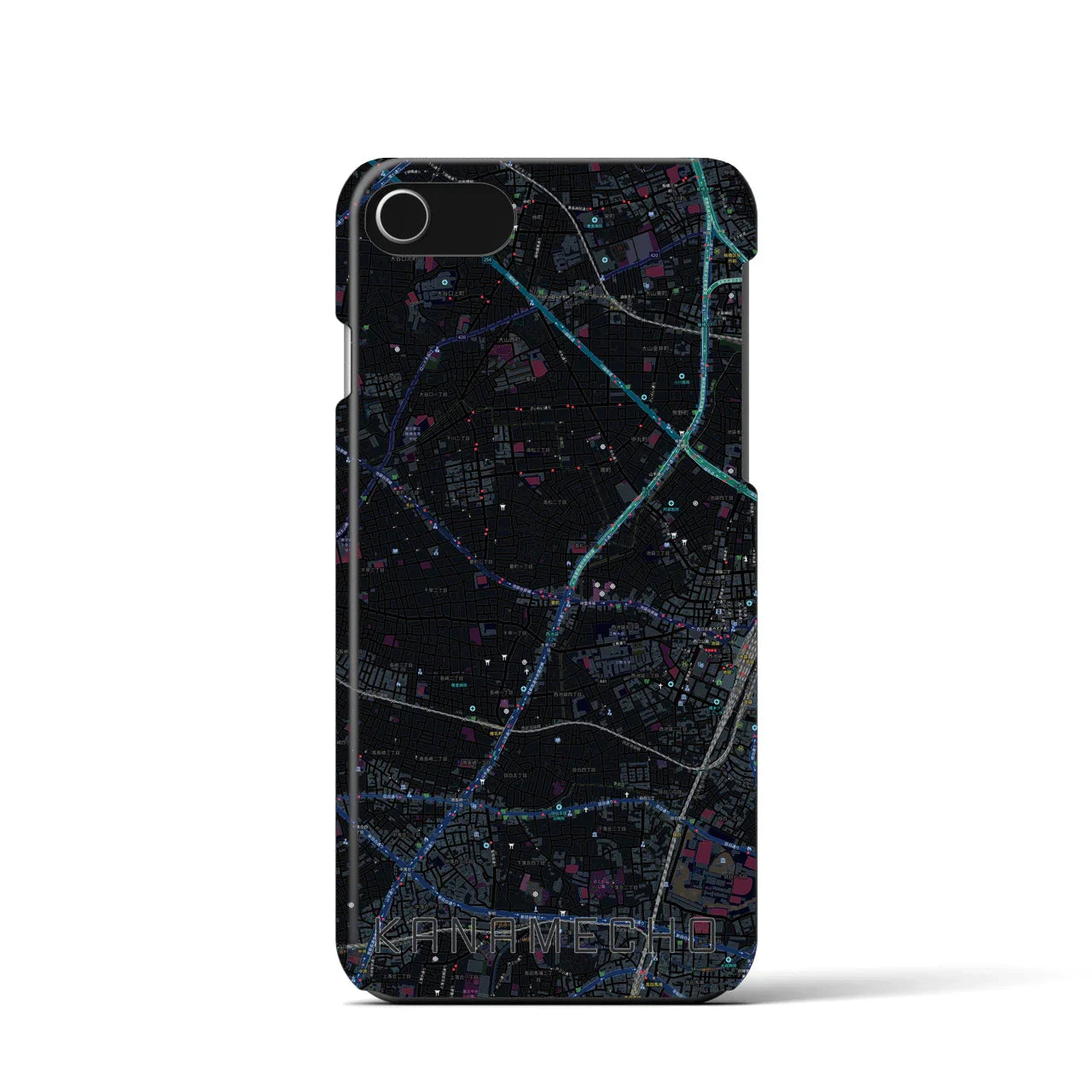 【要町(東京都)】地図柄iPhoneケース(バックカバータイプ)
