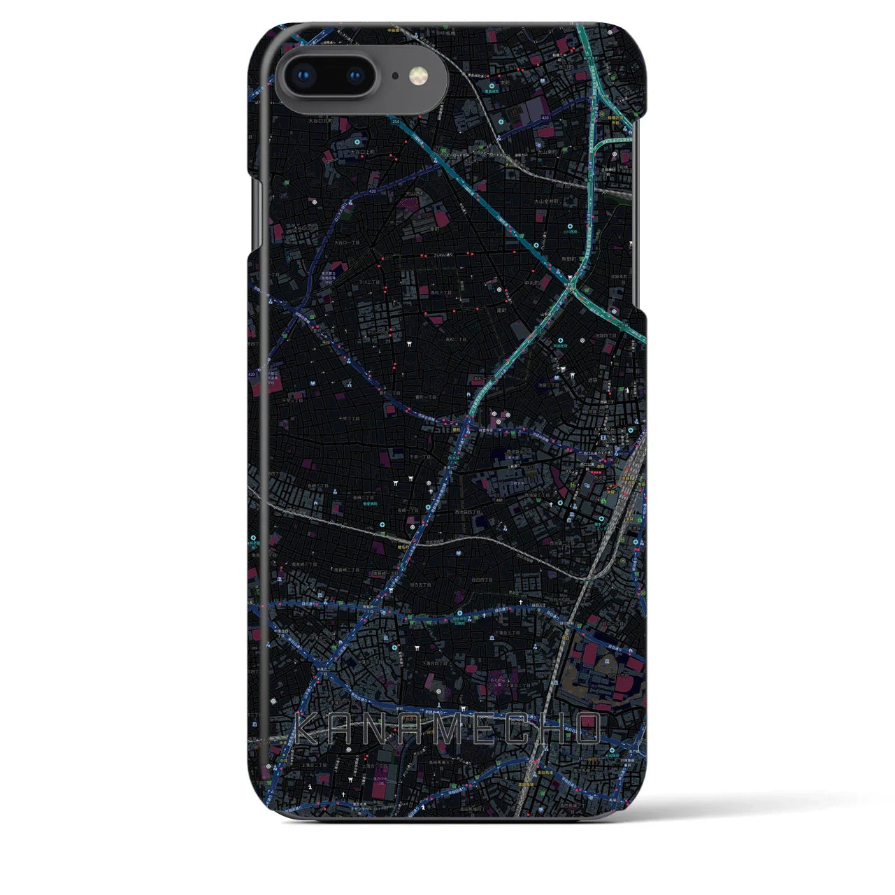【要町(東京都)】地図柄iPhoneケース(バックカバータイプ)