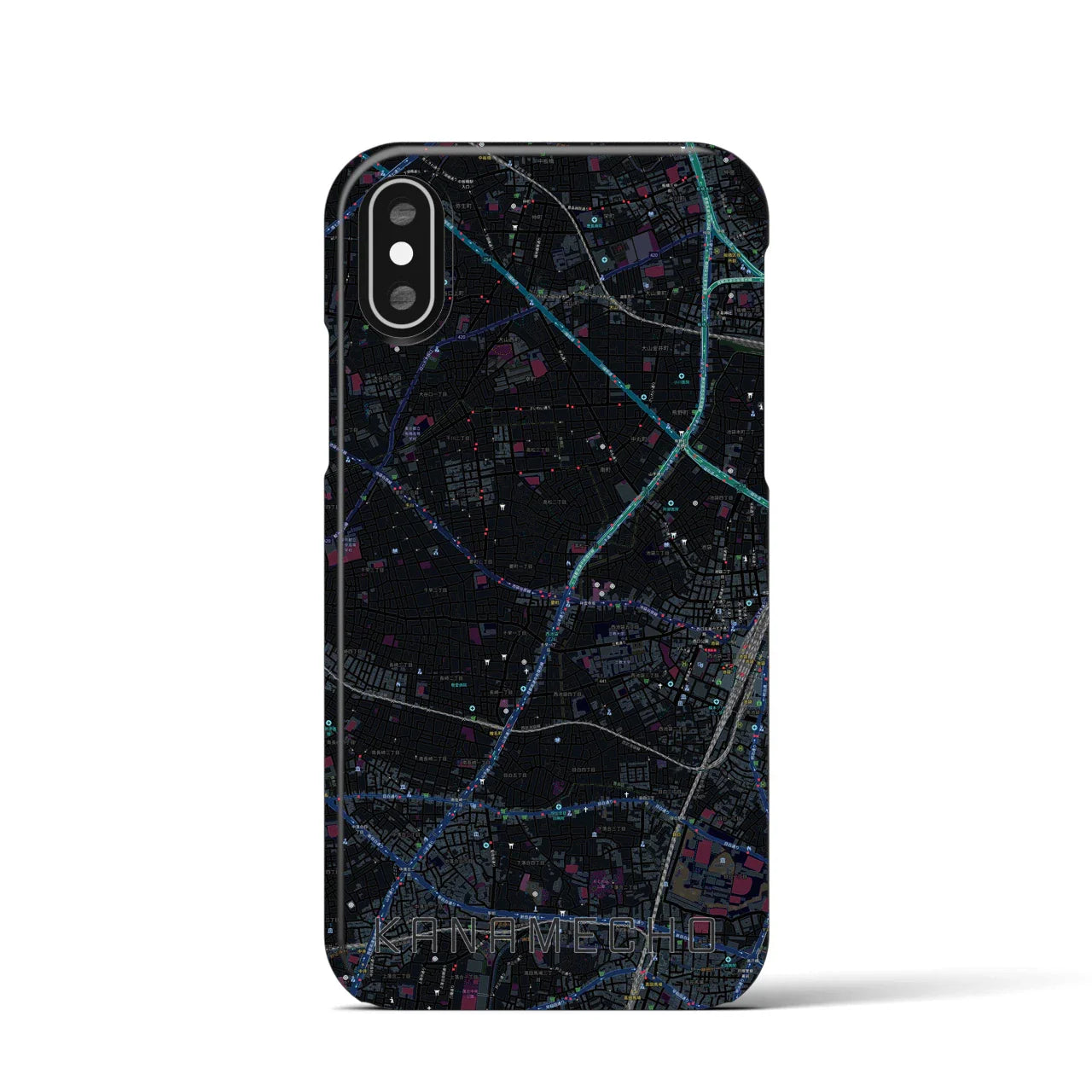 【要町(東京都)】地図柄iPhoneケース(バックカバータイプ)