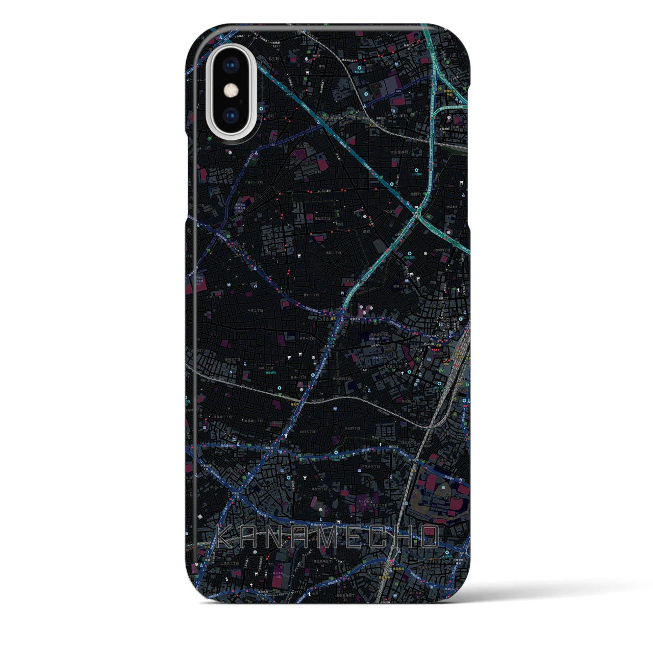 【要町(東京都)】地図柄iPhoneケース(バックカバータイプ)
