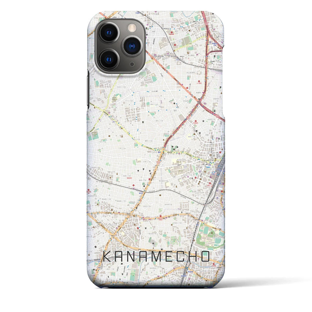 【要町(東京都)】地図柄iPhoneケース(バックカバータイプ)