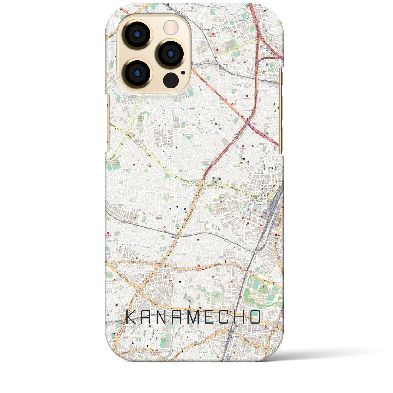 【要町(東京都)】地図柄iPhoneケース(バックカバータイプ)
