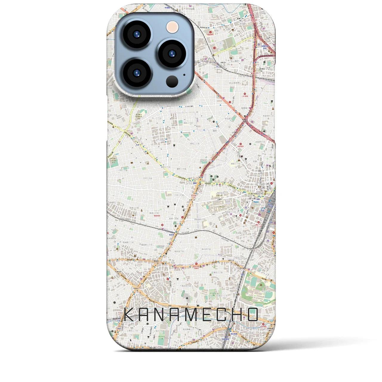 【要町(東京都)】地図柄iPhoneケース(バックカバータイプ)