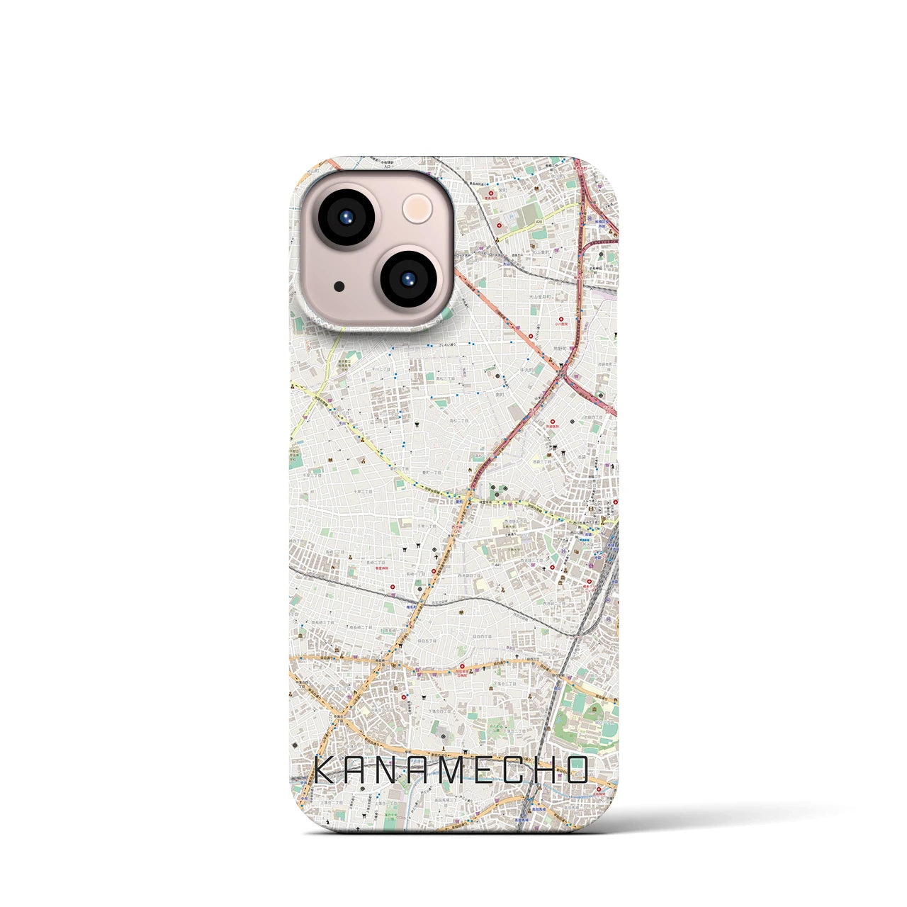【要町(東京都)】地図柄iPhoneケース(バックカバータイプ)