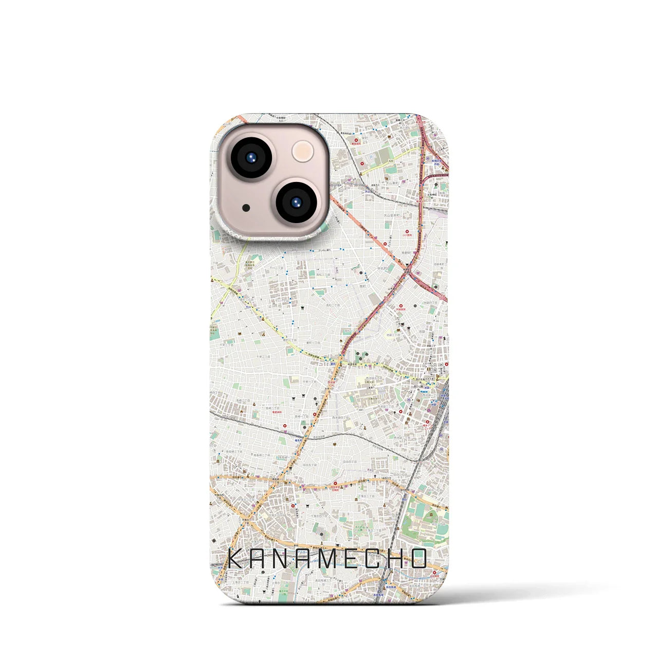 【要町(東京都)】地図柄iPhoneケース(バックカバータイプ)
