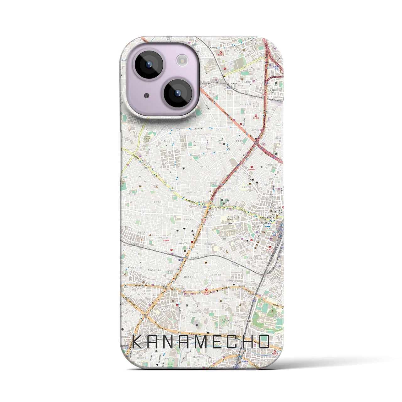 【要町(東京都)】地図柄iPhoneケース(バックカバータイプ)