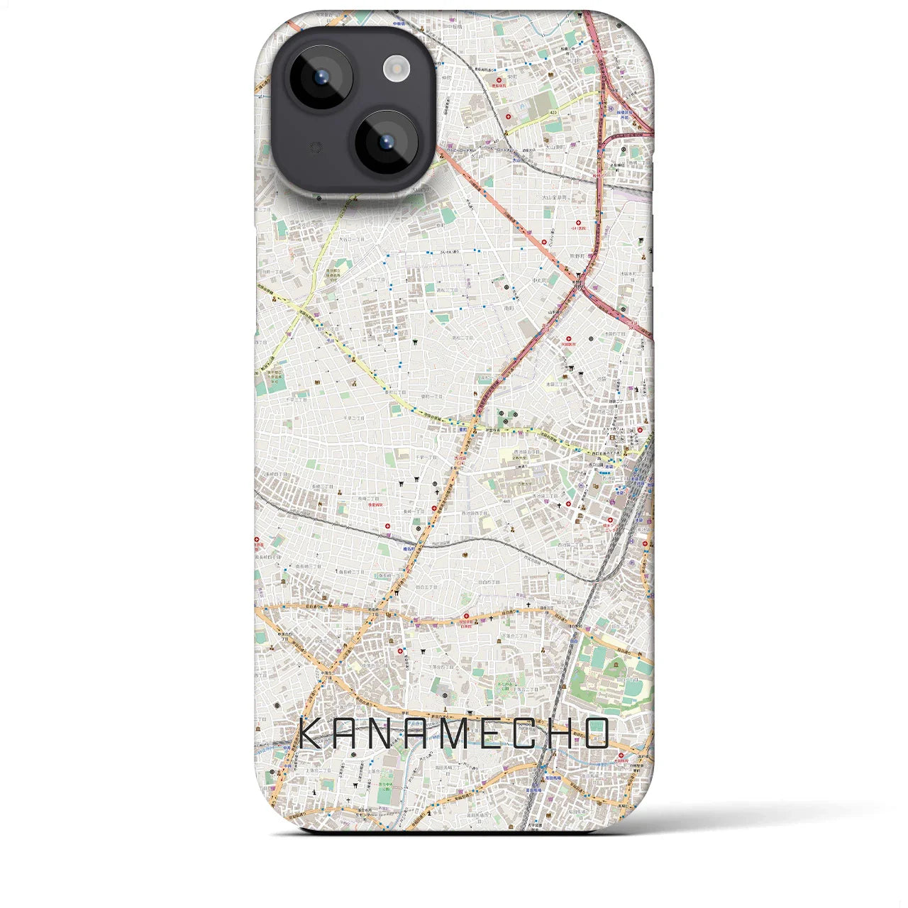 【要町(東京都)】地図柄iPhoneケース(バックカバータイプ)