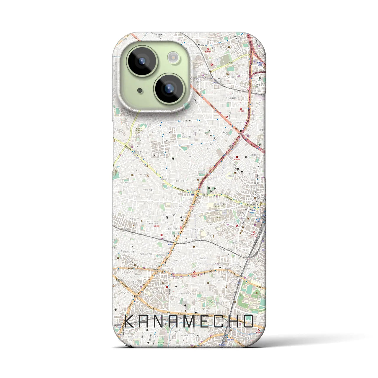 【要町(東京都)】地図柄iPhoneケース(バックカバータイプ)