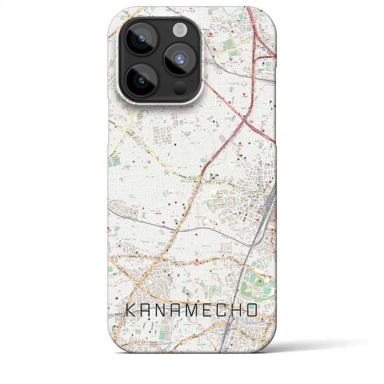【要町(東京都)】地図柄iPhoneケース(バックカバータイプ)
